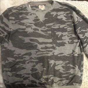 Brooks Brothers Gray Camouflage Men's Sweatshirt